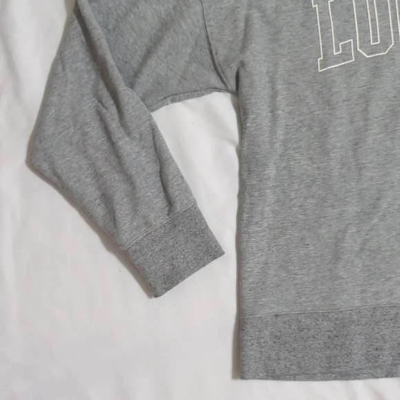 Lucky Brand Sueded Terry Crew, Color Gray Size M - Picture 9 of 15